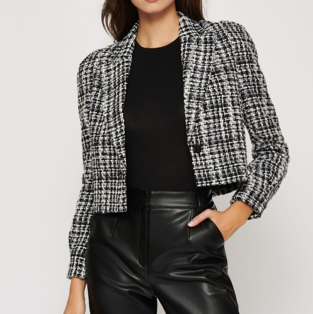 Lana Puff Sleeve Crop Blazer